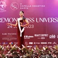 Grace Bersyeba Martina Haba dari Maluku ikut menjadi bagian dari Miss Universe Indonesia 2023.⁣⁣⁣ Foto: Chelsea Olivia Daffa