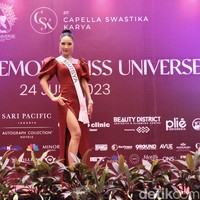 Marsya Rarentewan dari Sulawesi Utara merupakan finalis Miss Universe Indonesia 2023. Foto: Chelsea Olivia Daffa