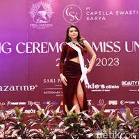 Puput Putri Utami adalah finalis Miss Universe Indonesia 2023 asal DKI Jakarta.⁣⁣⁣⁣ Foto: Chelsea Olivia Daffa