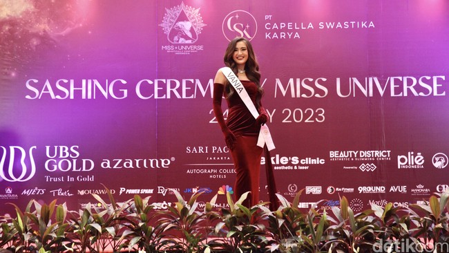 Vania Valencia merupakan finalis Miss Universe Indonesia.⁣⁣⁣⁣⁣ dari Yogyakarta. Foto: Chelsea Olivia Daffa