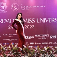 Vensca Veronica Tanus merupakan finalis Miss Universe Indonesia 2023 dari Gorontalo. Vensca pernah meraih gelar 1st Runner Up Duta Wisata Indonesia 2012. Foto: Chelsea Olivia Daffa