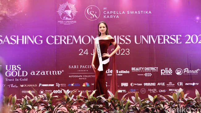 Ni Kadek Natasha Lilian Ari Rudana mewakili Bali di Miss Universe Indonesia 2023. Foto: Chelsea Olivia Daffa