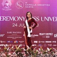 Lola Nadya Larasati Pasaribu merupakan finalis Miss Universe 2023 asal Bali. Foto: Chelsea Olivia Daffa