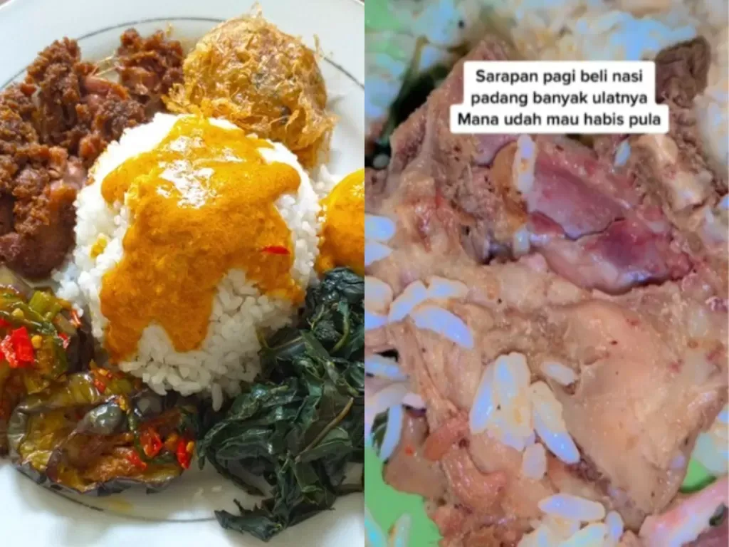 Apes! 5 Nasi Padang Ini Dipenuhi Belatung hingga Bikin Tak Nafsu Makan