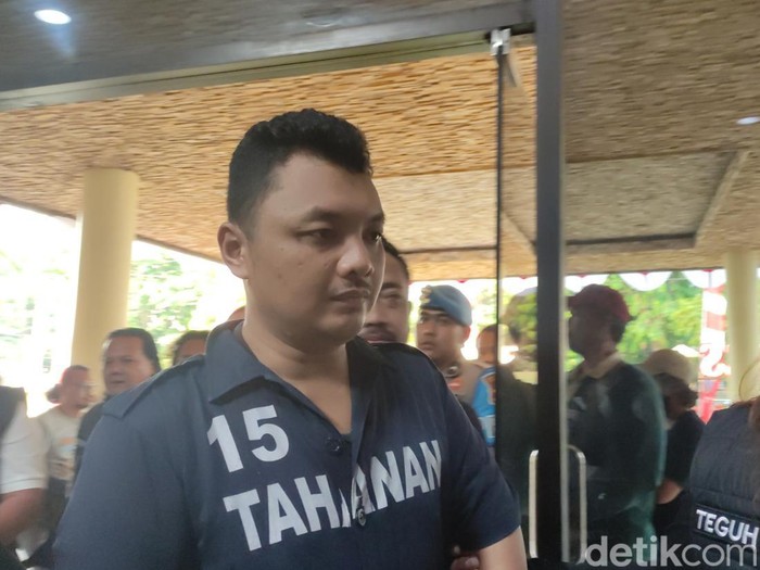 Baghastian Wahyu Kisara (27), begal yang membunuh Fauzy driver taksi online di Semarang, Selasa (25/7/2023).