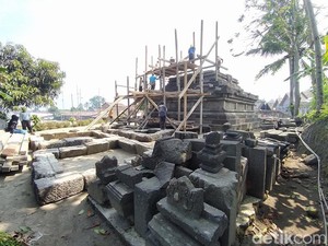 Melihat Rumitnya Proses Pemindahan Candi Lumbung Magelang
