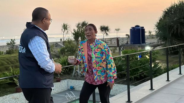 Capres Anies Baswedan bertemu Susi Pudjiastuti di Pangandaran. (Dok. Istimewa/Tim Media Anies)