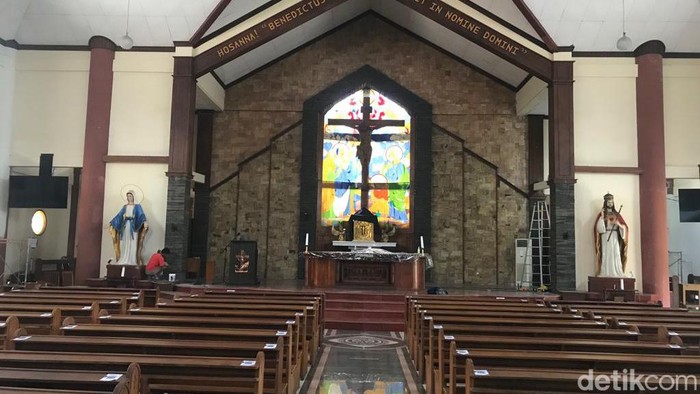 Gereja Kristus Raja Baciro, Jogja. Foto diambil Selasa (25/7/2023).
