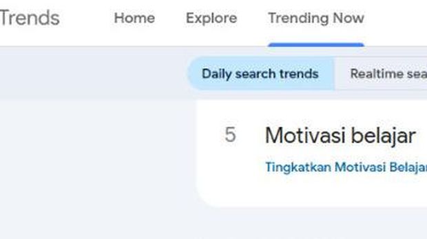 Mengenai motivasi belajar sedang trending di Google. Sebab saat ini merupakan tahun ajaran baru.
