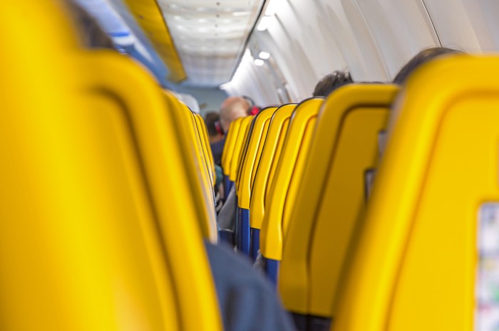 Ilustrasi kabin pesawat RyanAir