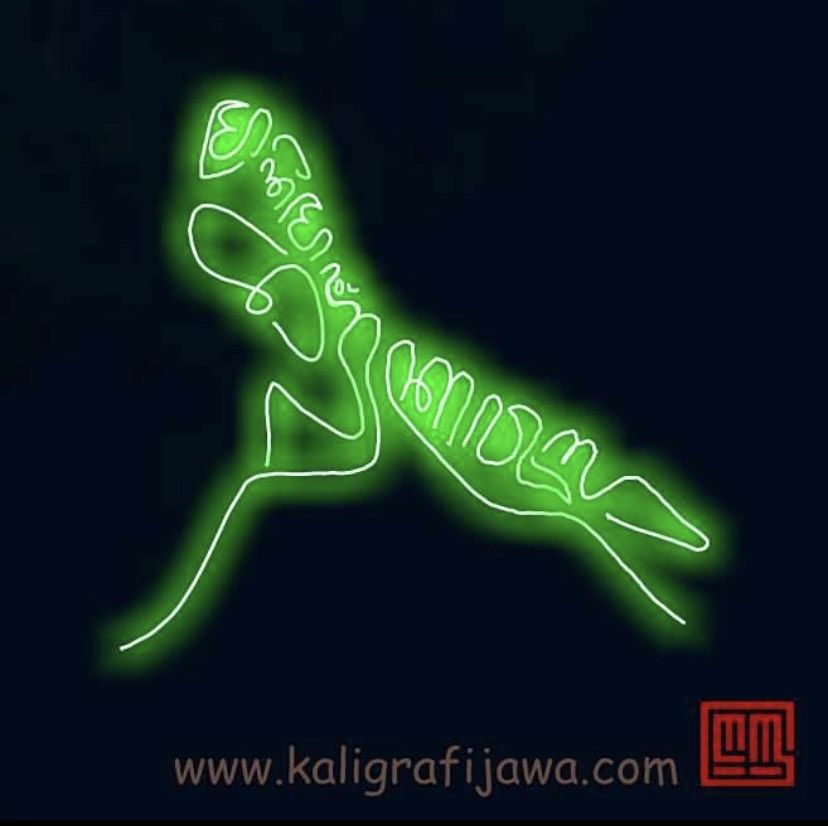 Kaligrafi Aksara Jawa.