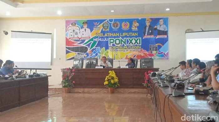 Kegiatan pelatihan KONI Sumut (Andika Syahputra/detikSumut)