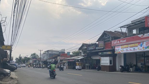 Lokasi dugaan berandal motor adu saling bacok di Sukabumi
