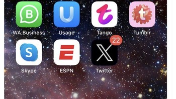 Ada yang mengaku aplikasi Twitter pun sudah berubah menjadi X. Foto: Twitter