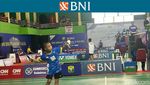 Foto: Aksi Muhammad Ahsan di BNI Sirnas B Sulsel 2023