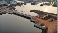 Paket III di antaranya berupa pekerjaan tanggul dan long storage Sibulanan (Zona 1,2,3 dan 4), pembangunan rumah pompa Sibulanan, hingga pekerjaan jalan trem Gabus-Susukan serta pekerjaan mekanikal dan elektrikal. Foto: Dok. Kementerian PUPR