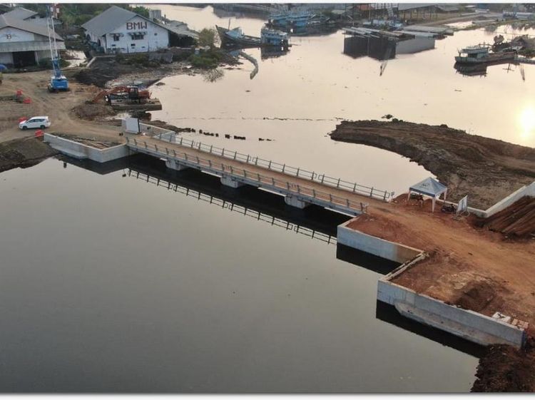 Sudah Setengah Jadi, Ini Dia Proyek Pengendali Banjir di Pekalongan