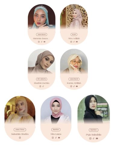 Perkenalkan ini 7 finalis Emeron Hijab Hunt 2023 yang bisa kamu pilih untuk memenangkan juara terfavorit.
