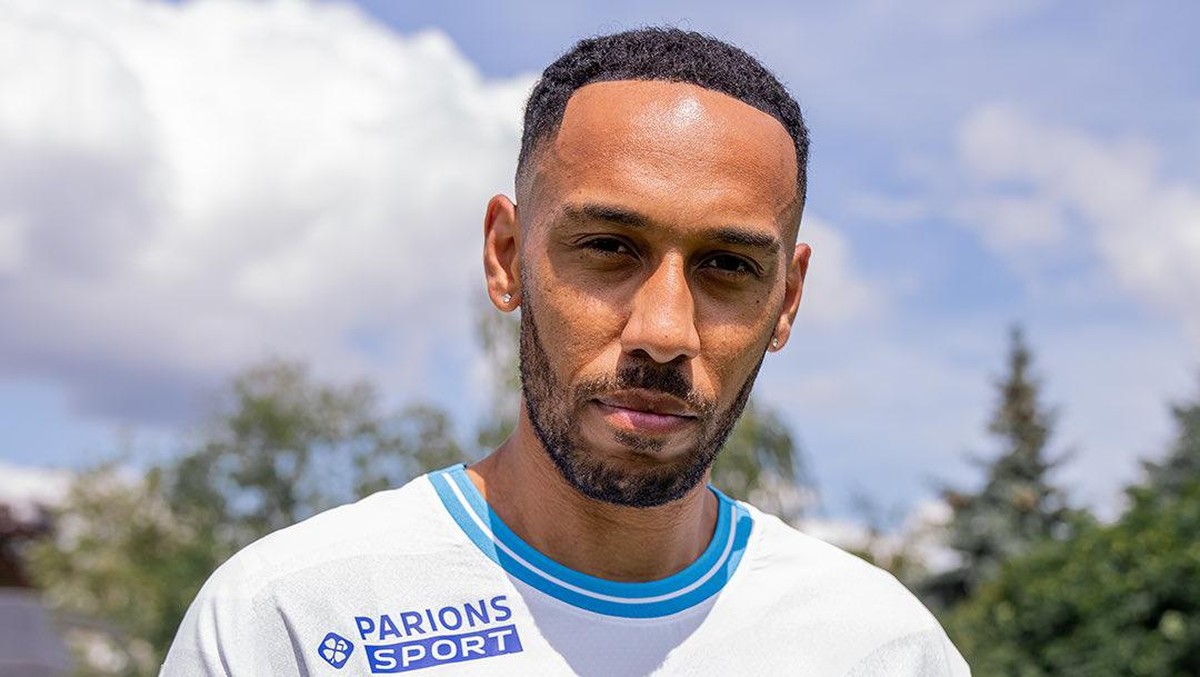 Pierre-Emerick Aubameyang gabung Marseille. (Foto: Twitter @OM_Officiel)