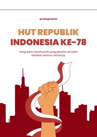 25 Contoh Poster Hari Kemerdekaan Indonesia Yang Menarik