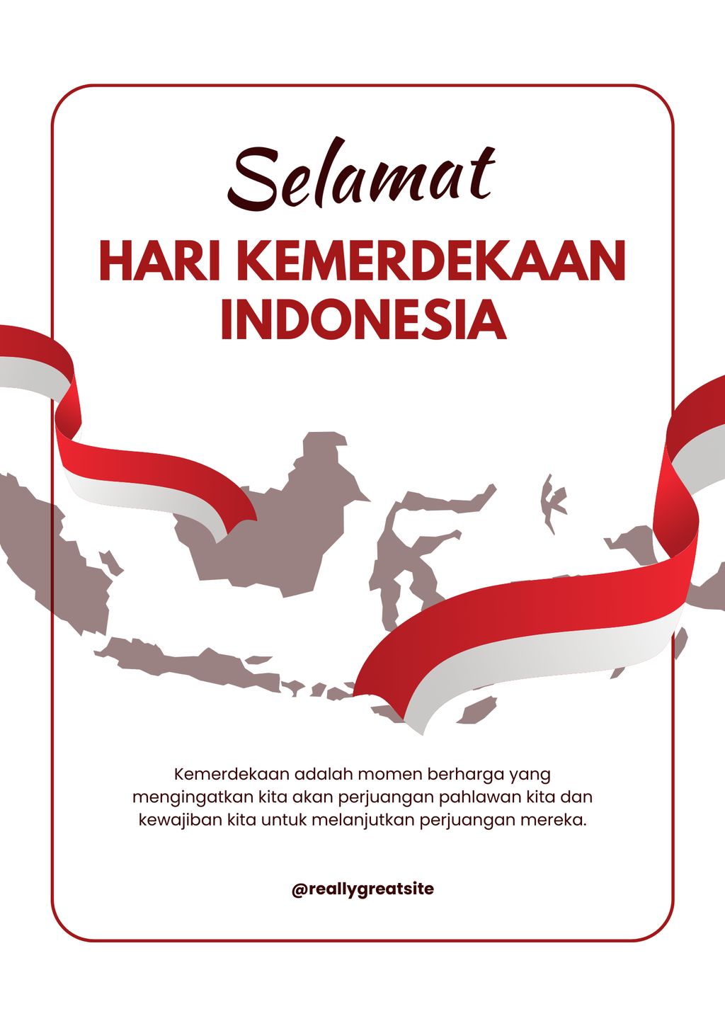 25 Contoh Poster Hari Kemerdekaan Indonesia Yang Menarik 5445