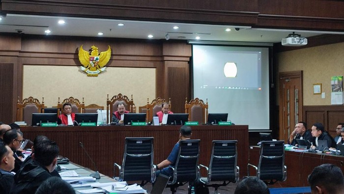 Sidang Johnny G Plate dkk (Wilda-detikcom)