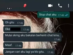 Chat Pacar Bikin Gemes Sendiri, Ngambek Mulu!