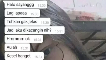 Bukan nggak mau bales, kamu ngetiknya lebih lebih dari Flash. Foto: Twitter/txtdariwasap