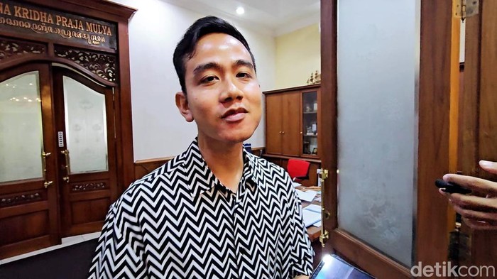 Wali Kota Solo Gibran Rakabuming Raka di Balai Kota Solo, Rabu (26/7/2023).