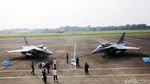 Jet Rafale dan Pesawat Tanker Prancis Mendarat di Bandara Halim