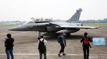 Jet Rafale dan Pesawat Tanker Prancis Mendarat di Bandara Halim