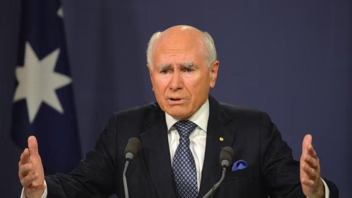 Former Australian prime minister John Howard speaks at a press conference in Sydney on Jul 7, 2016. (Photo: AFP/PETER PARKS)
