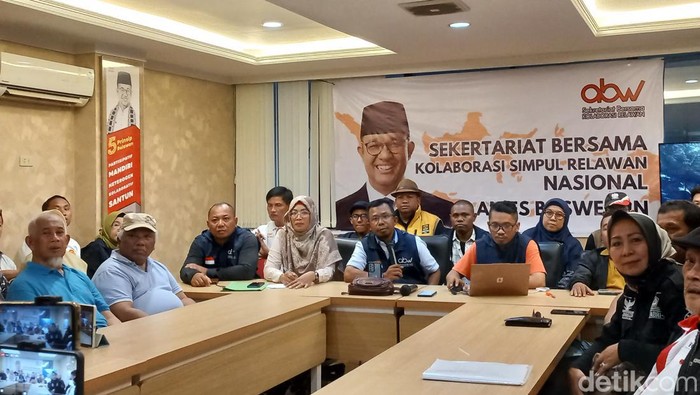 Jumpa pers relawan Anies Baswedan