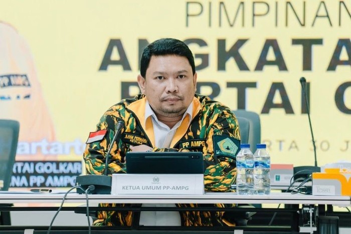 Ketua Umum PP Angkatan Muda Partai Golkar (AMPG) Ilham Permana