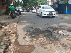 Kawah yang Menganggu di Jalan Bima Bandung