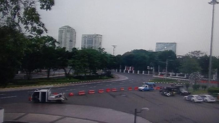 Lalu lintas di sekitar Monas menuju ke istana dialihkan, Rabu (26/7/2023) pagi