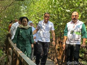 Walkot Eri Beber Peran Penting Megawati-Risma di Kebun Raya Mangrove Surabaya