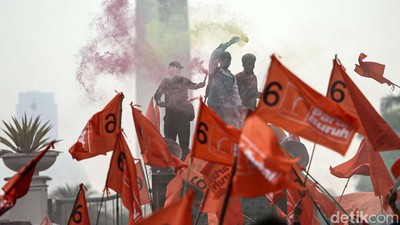Partai Buruh Gelar Aksi, Minta Kenaikan Upah 15%