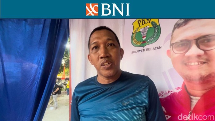 Pelatih Kepala klub Karsa Mandiri Makassar Mustaqim, BNI Sirnas Sulsel 2023