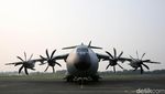 Potret Pesawat Airbus A400M Mejeng di Lanud Halim