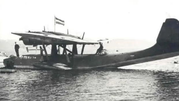 Pesawat Dornier Do-24 ketika masih menjadi pesawat pengintai andalan Belanda.