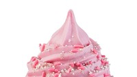 Ada juga frozen yogurt kolaborasi Barbie dan brand Kahala. Nama menunya Land Berry pink Frozen Yogurt dengan rasa buah naga ditaburi sprinkle berwarna pink dan putih. Foto: Instagram / today.com