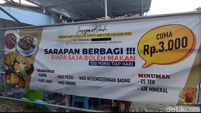 Warung di Lamongan Ini Jual Sarapan Hanya Rp 3 Ribu, 2 Jam Ludes