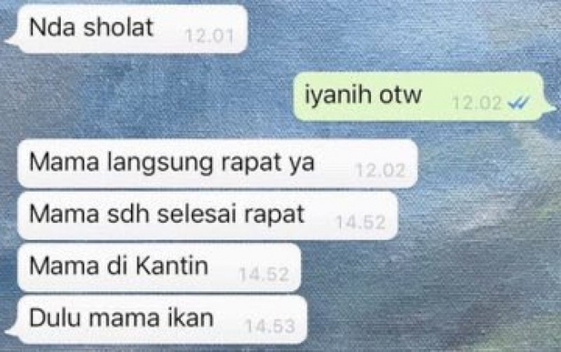Aneh-aneh saja deh deretan chat berikut ini. Yang bacanya cuma bisa senyum atau geleng-geleng kepala saking absurdnya.