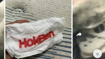 Kirain mimisan, ternyata tisu Hokben. Foto: Twitter/noncontextreceh