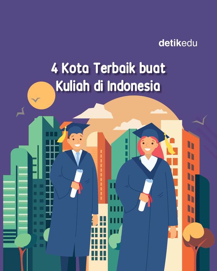 Infografis 4 Kota Terbaik Buat Kuliah Di Indonesia 0403