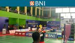 Foto: Partai Ketat Arka Vs Shiddiq di BNI Sirnas B Sulsel