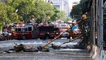 Crane Terbakar dan Ambruk di Jalanan New York, 12 Orang Terluka