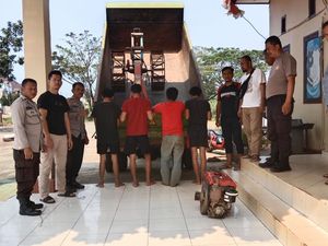 4 Pria Luwu Timur Curi Traktor Petani di Sawah Ditangkap