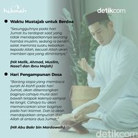 Infografis: 5 Hadits Keutamaan Hari Jumat, Waktu Pelipatgandaan Pahala